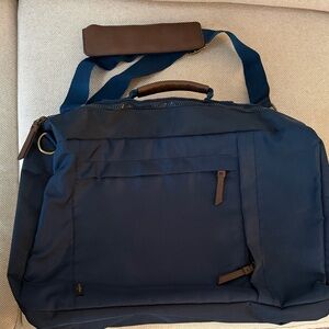 Goodfellow & Co Navy and Brown Laptop Shoulder Bag